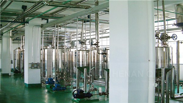 Continuous palm oil refining machine, 100tpd palm oil 