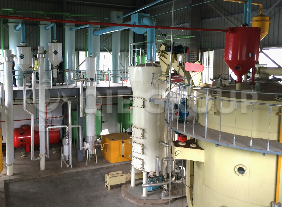 Rice bran oil solvent extraction plant