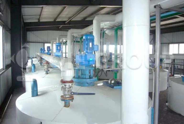 Edible oil refining workshop