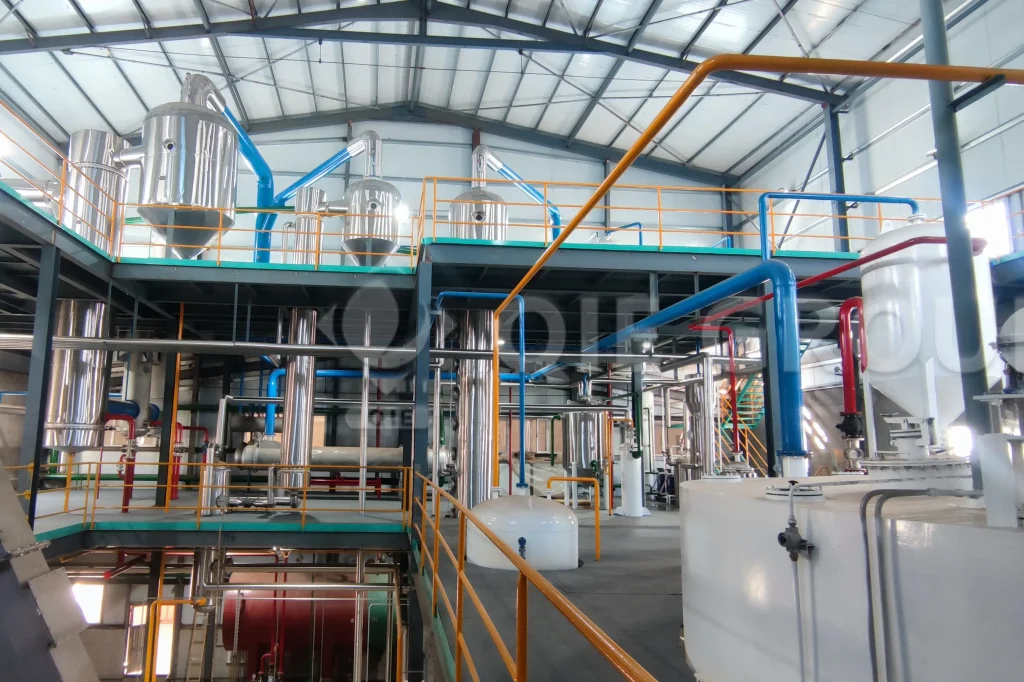 rice bran oil extraction workshop with advanced solvent extraction equipment