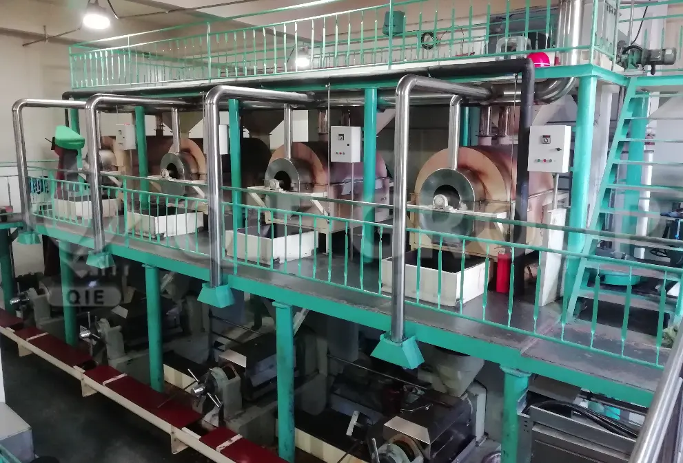 Peanut oil pressing workshop with complete production line and screw press system