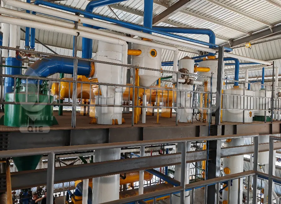 copra oil solvent extraction workshop designed for high-efficiency and stable operation