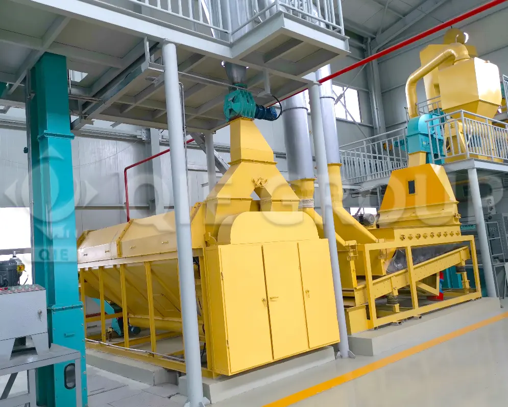 Cottonseed pretreatment equipment used in cottonseed oil mill for cleaning, cracking, flaking and cooking process