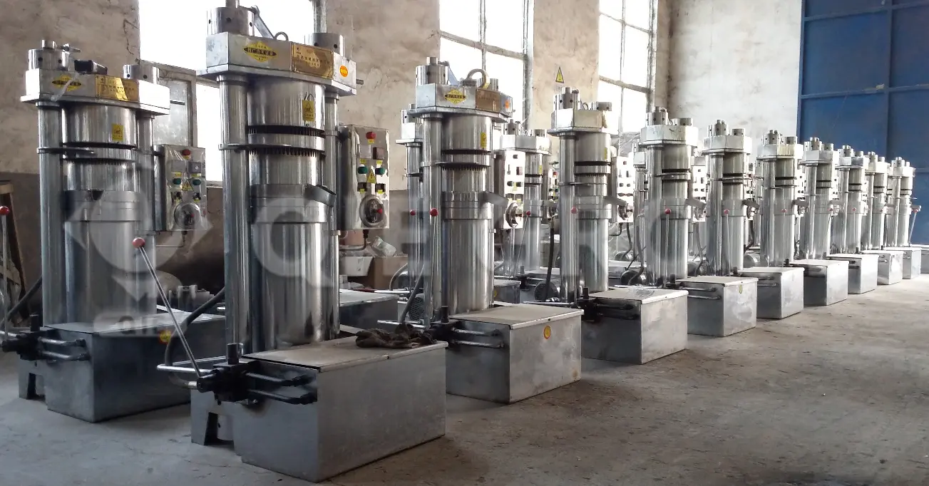 Sesame hydraulic oil press machine for cold pressing sesame oil