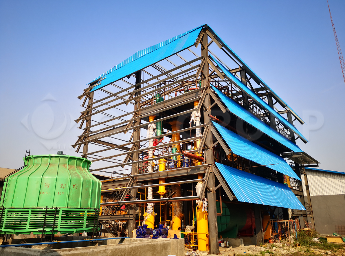 Turnkey vegetable oil processing plant showing coordinated process flow from seed cleaning to continuous oil refining for high efficiency