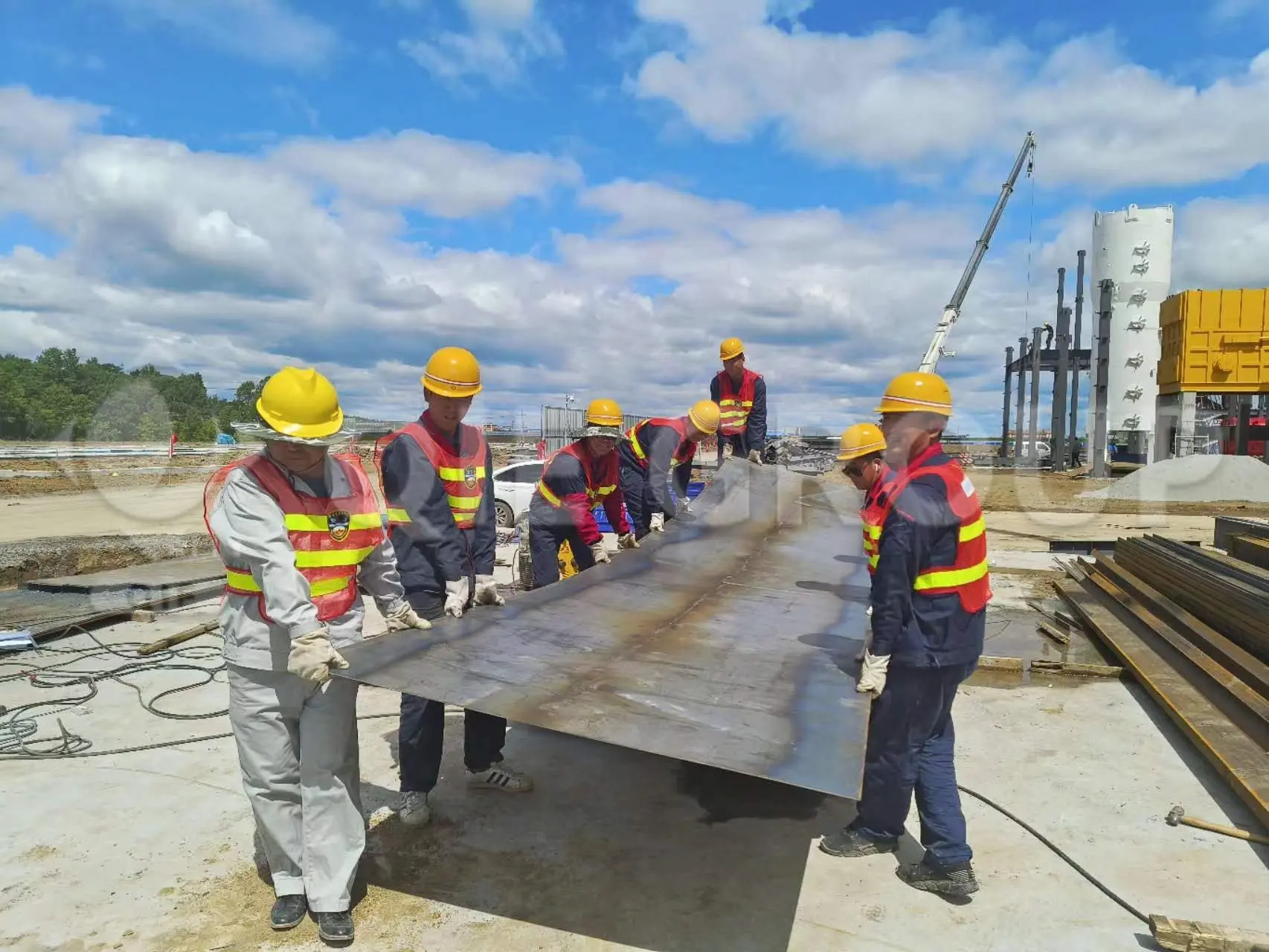 Installation site of edible oil processing equipment for turnkey plant