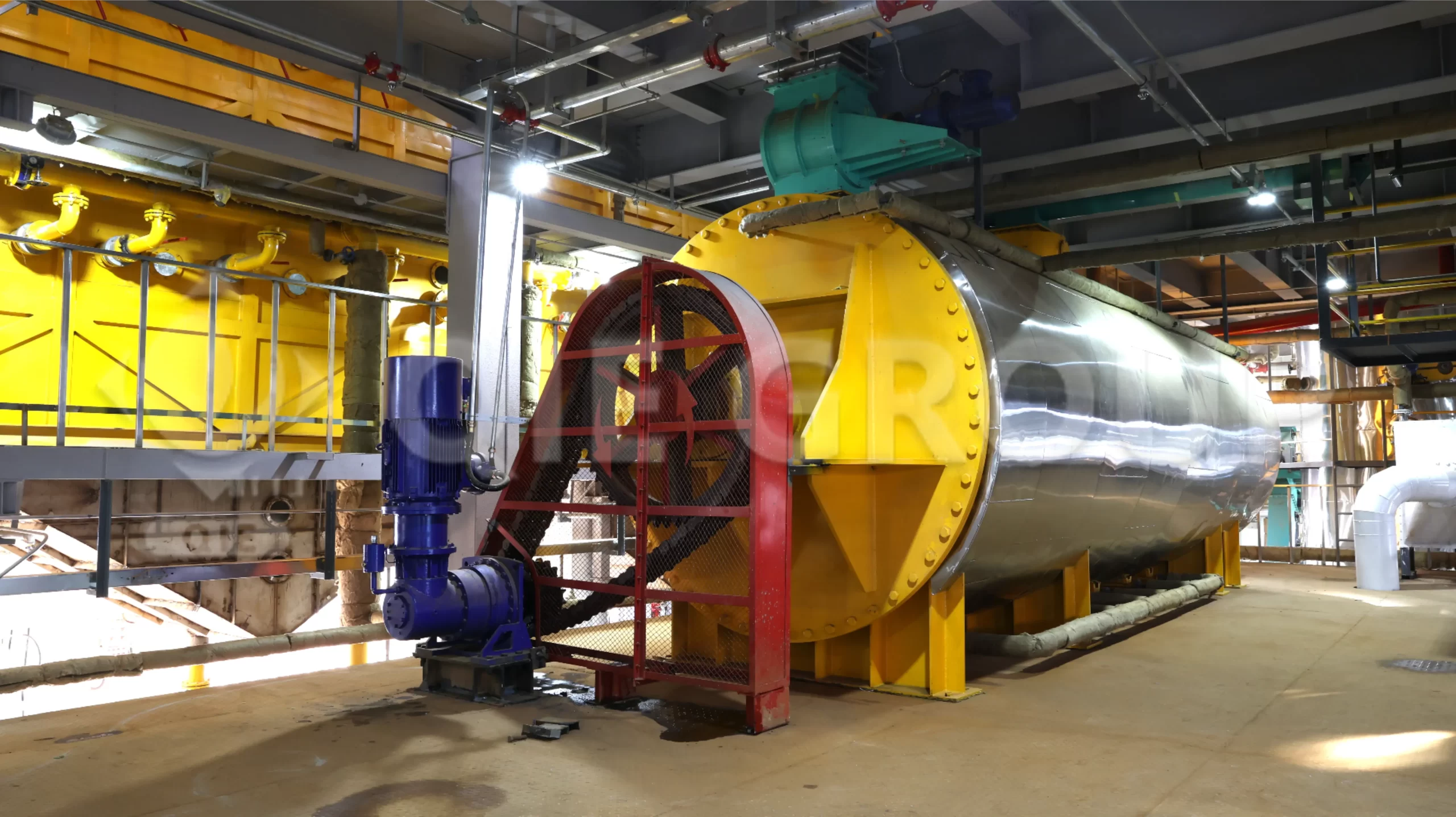 Edible oil solvent extraction workshop with industrial oil extraction equipment