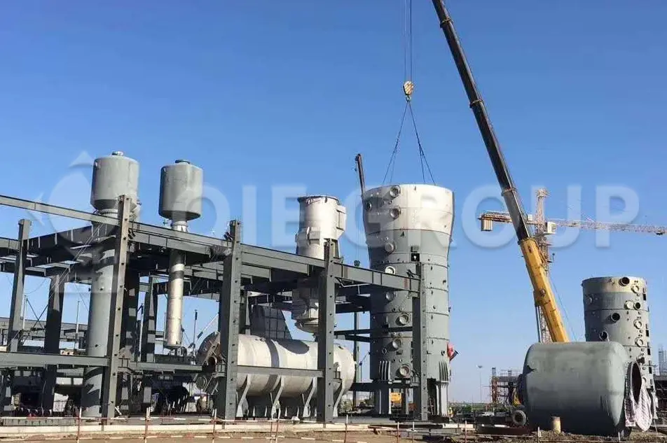 Solvent extraction plant under construction for large-scale edible oil production at QIE GROUP facility